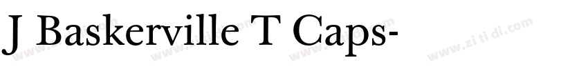 J Baskerville T Caps字体转换